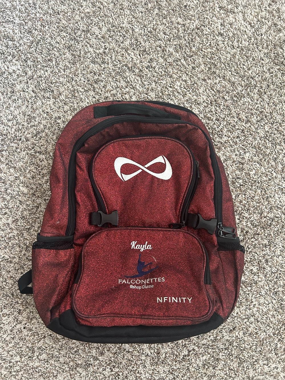 NFINITY Shimmer Red Cheer Backpack